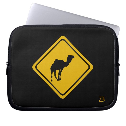 Kamelzeichen Laptopschutzhülle (Vorderseite)
