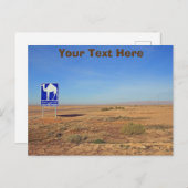 Kamelzeichen, Tunesien, anpassbare Postkarte (Vorne/Hinten)