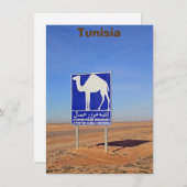 Kamelzeichen, Tunesien, Karte (Vorne/Hinten)