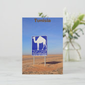 Kamelzeichen, Tunesien, Karte (Stehend Vorderseite)