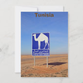 Kamelzeichen, Tunesien, Karte (Vorderseite)