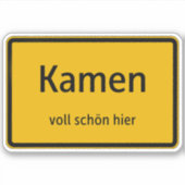 Kamen Aufkleber Sticker Autoaufkleber (Vorderseite)