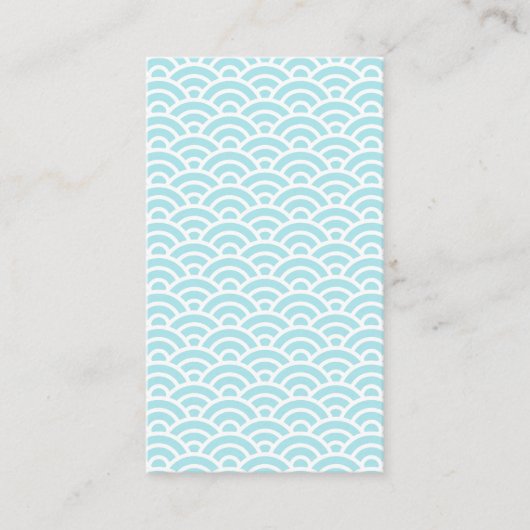 KAMENOZOKI 173 Seigaiha Waves - Energetic Ver. Visitenkarte (Vorderseite)