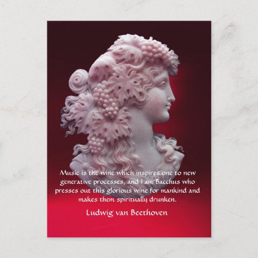 KAMEO ANTIQUE, MIT GRAFEN LADY, WEINQUOTE NACH Key Postkarte (Vorderseite)