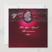 KAMEO-, KLEIDEN- UND GRABWEINKLEIN - PARTY EINLADUNG (Rückseite)