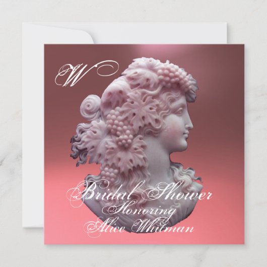 KAMEO-, LADY- UND GRAPEN-BRAUTPARTY EINLADUNG (Vorderseite)