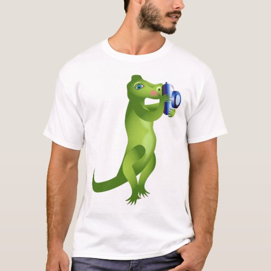 Kamera-Alligator T-Shirt (Vorderseite)