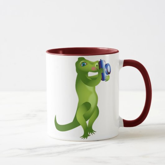 Kamera-Alligator Tasse (Rechts)