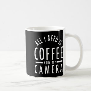 Kamera &amp; Kaffee - Lustiger Fotografie-Spruch F Kaffeetasse