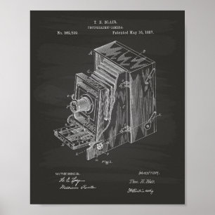 Kamera-Apparat 1887 Patentkunst - Tafel Poster
