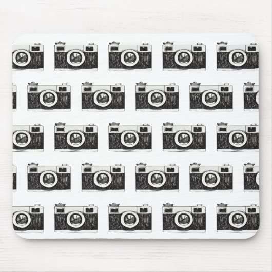 Kamera auf Weiß Mousepad (Vorne)