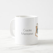 Kamera Blaue Schleife Kaffeetasse (Vorderseite Links)