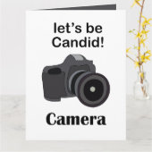 Kamera Candid-Fotograf Karte (Gelbe Blume)