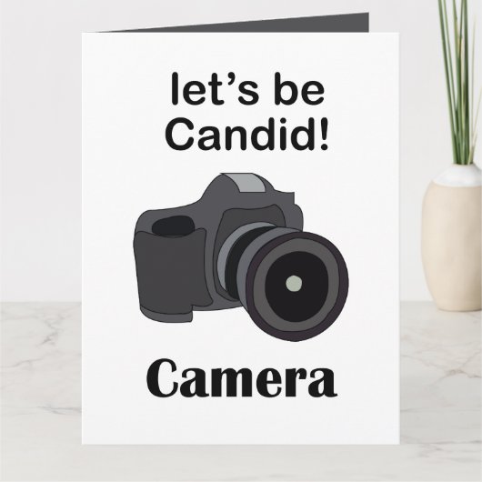 Kamera Candid-Fotograf Karte (Vorderseite)