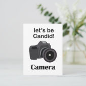 Kamera Candid-Fotograf Postkarte (Stehend Vorderseite)