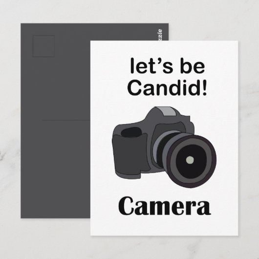 Kamera Candid-Fotograf Postkarte (Vorne/Hinten)