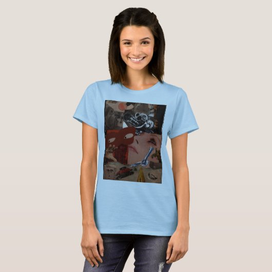 Kamera-Collage' t-Shirt (Vorne ganz)