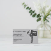 Kamera des Pop-Kunst-Superfilm-8 Visitenkarte (Stehend Vorderseite)