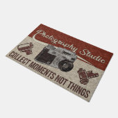 Kamera Doormat, individueller Empfang, Fotograf Ma Fußmatte (Schrägansicht)