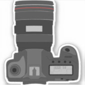Kamera DSLR-Fotografie Aufkleber (Vorderseite)