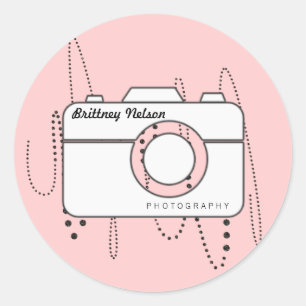 Kamera + Firmenname Fotograf Sticker