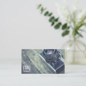 Kamera-Foto-Geschäfts-Karte Visitenkarte (Stehend Vorderseite)