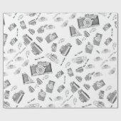 Kamera-Foto Geschenkpapier (Flach)