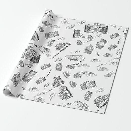 Kamera-Foto Geschenkpapier (Ungerollt)