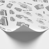 Kamera-Foto Geschenkpapier (Ecke)
