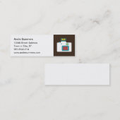 Kamera-Fotograf Spaß bunter Lomo Aktions-S Mini Visitenkarte (Vorne/Hinten)