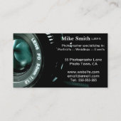 Kamera-Fotografdoppeltes versah Visitenkarten mit Visitenkarte (Rückseite)