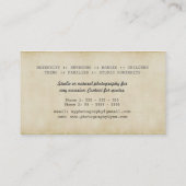 Kamera-Fotografie-Geschäfts-Karten des Visitenkarte (Rückseite)