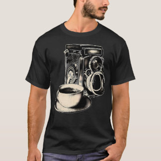 Kamera Fotografie Kaffee Liebhaber Fotograf Video T-Shirt