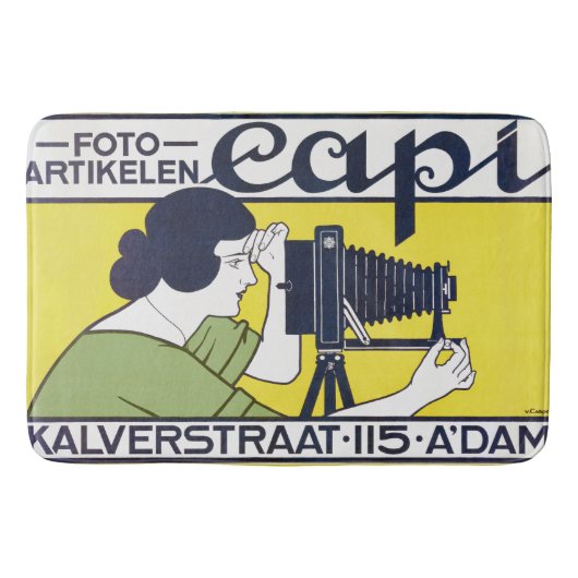 Kamera Frau, Fotograf, Van Caspel Badematte (Vorderseite)