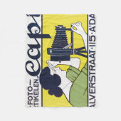 Kamera Frau, Fotograf, Van Caspel Fleecedecke (Vorderseite)