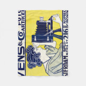 Kamera Frau, Fotograf, Van Caspel Fleecedecke (Vorderseite)