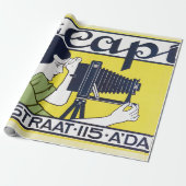 Kamera Frau, Fotograf, Van Caspel Geschenkpapier (Ungerollt)