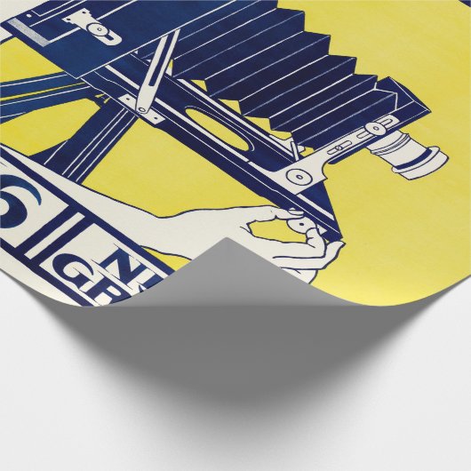 Kamera Frau, Fotograf, Van Caspel Geschenkpapier (Ecke)