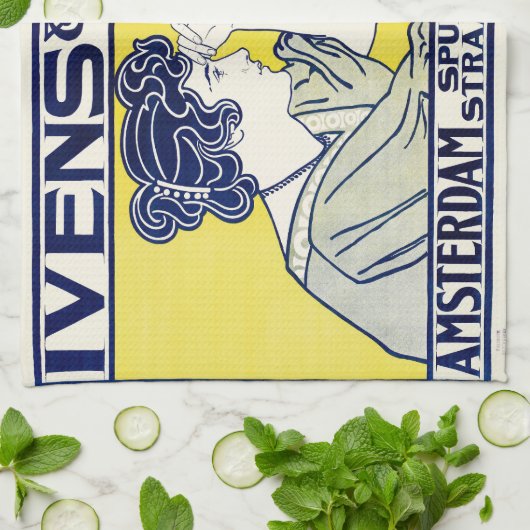 Kamera Frau, Fotograf, Van Caspel Geschirrtuch (Gefaltet)