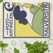 Kamera Frau, Fotograf, Van Caspel Geschirrtuch (Gefaltet)