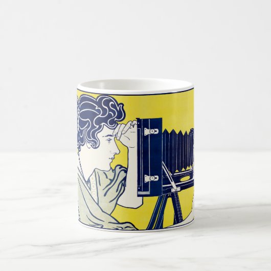 Kamera Frau, Fotograf, Van Caspel Kaffeetasse (Mittel)