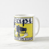 Kamera Frau, Fotograf, Van Caspel Kaffeetasse (VorderseiteRechts)