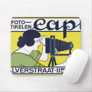 Kamera Frau, Fotograf, Van Caspel Mousepad