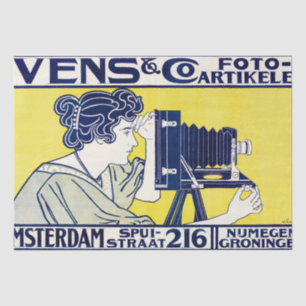 Kamera Frau, Fotograf, Van Caspel Seidenpapier