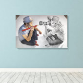 Kamera für Stift Vs - 3D-Spiegel Leinwanddruck (Insitu (Holzboden))