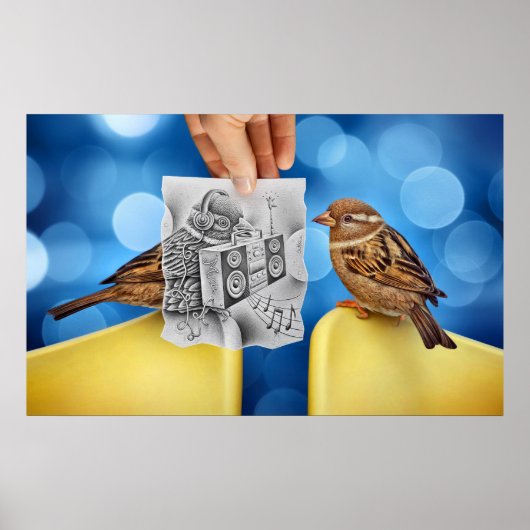 Kamera für Stift Vs - Electro Bird Poster (Vorne)