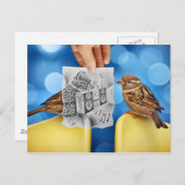 Kamera für Stift Vs - Electro Bird Postkarte (Vorne/Hinten)