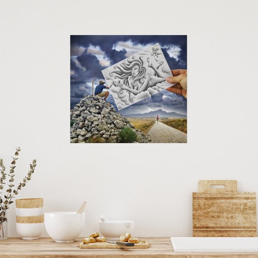 Kamera für Stift Vs - Göttin Poster (Küche)