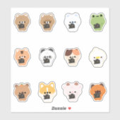 Kamera für Tiere Aufkleber (Blatt)