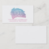 Kamera-Galaxie-Aquarell-Frau-Fotograf Visitenkarte (Vorne/Hinten)